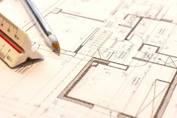 Image of architect Castleford drawings