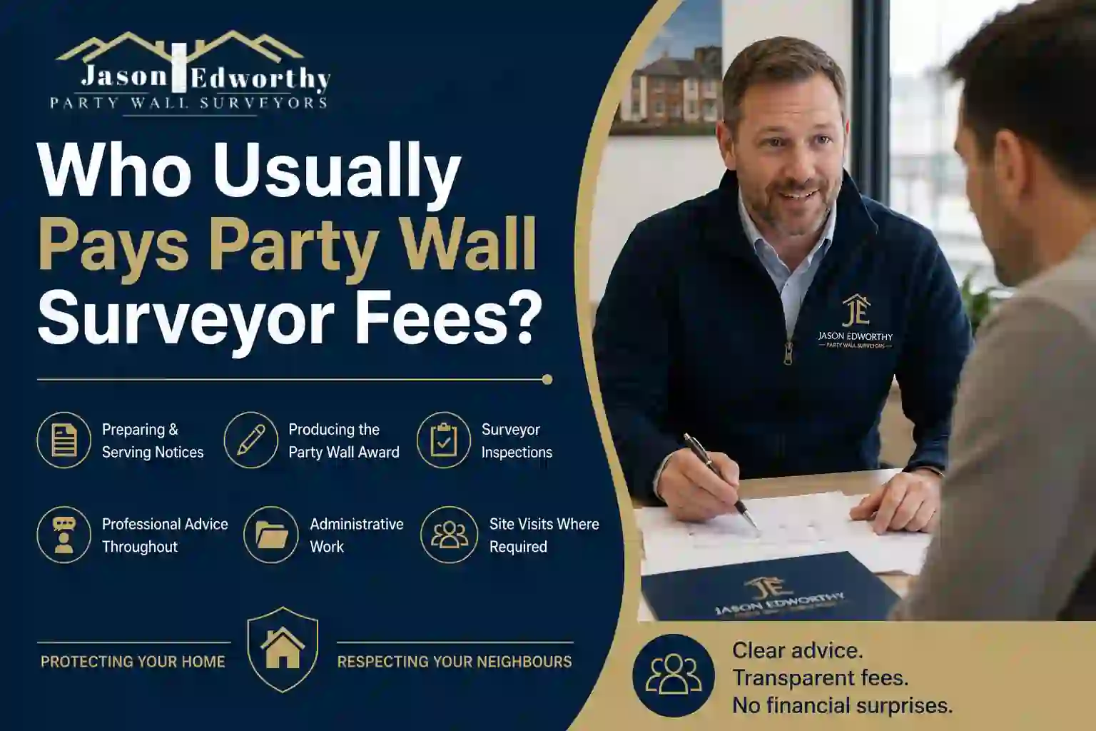 Who Usually Pays Party Wall Surveyor Fees Castleford?